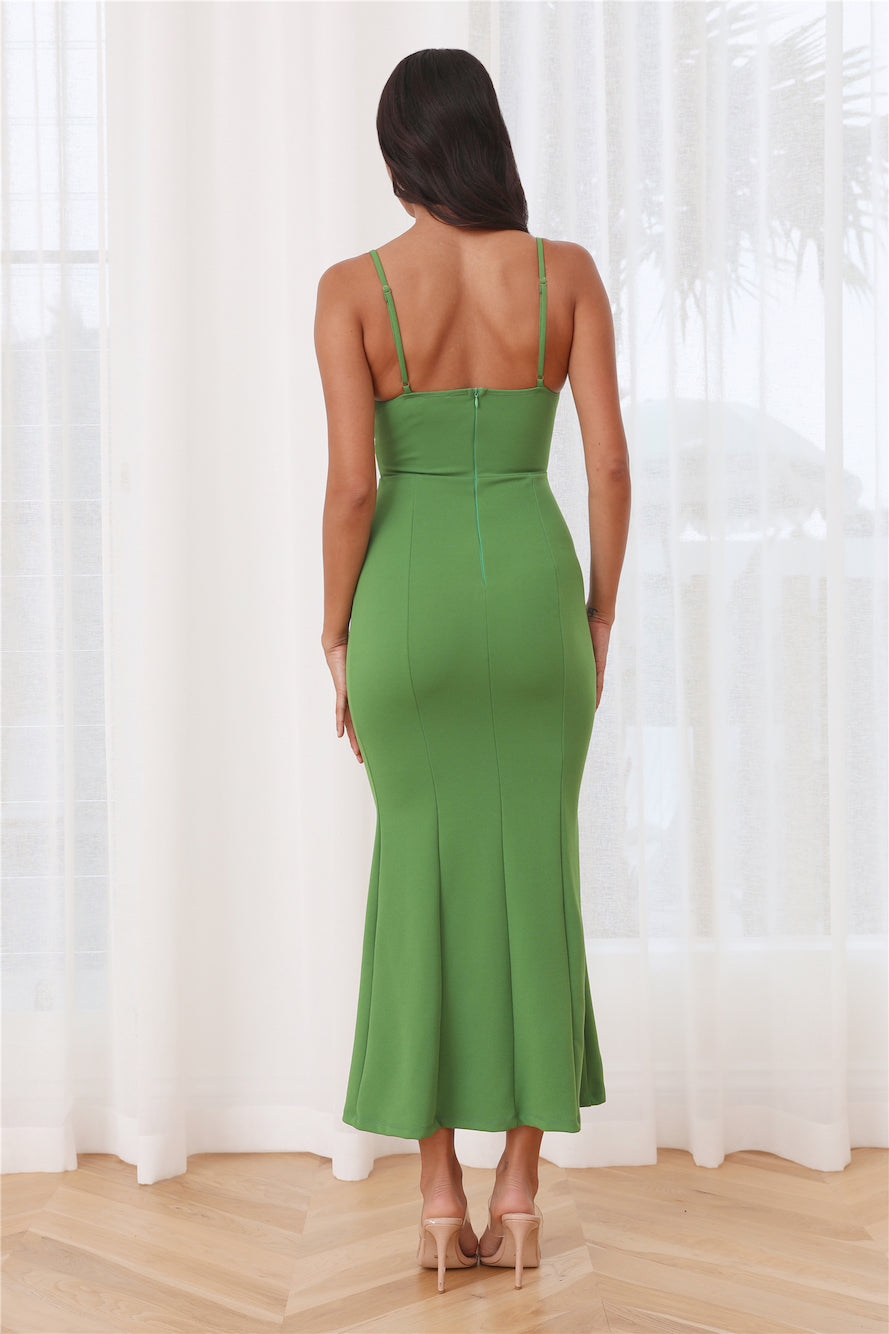 Magic To You Maxi Dress Green