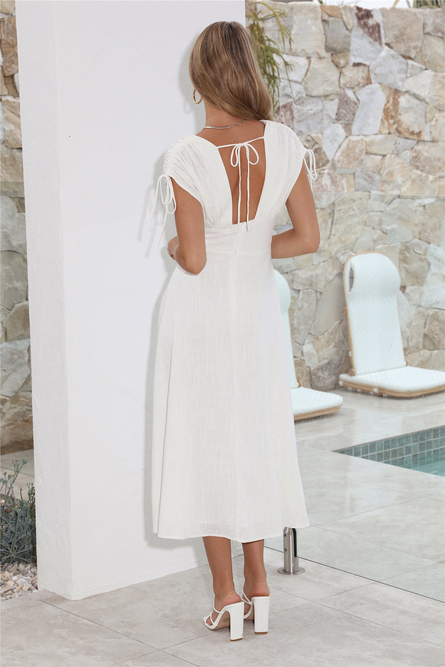 Dreamy Brunch Midi Dress White
