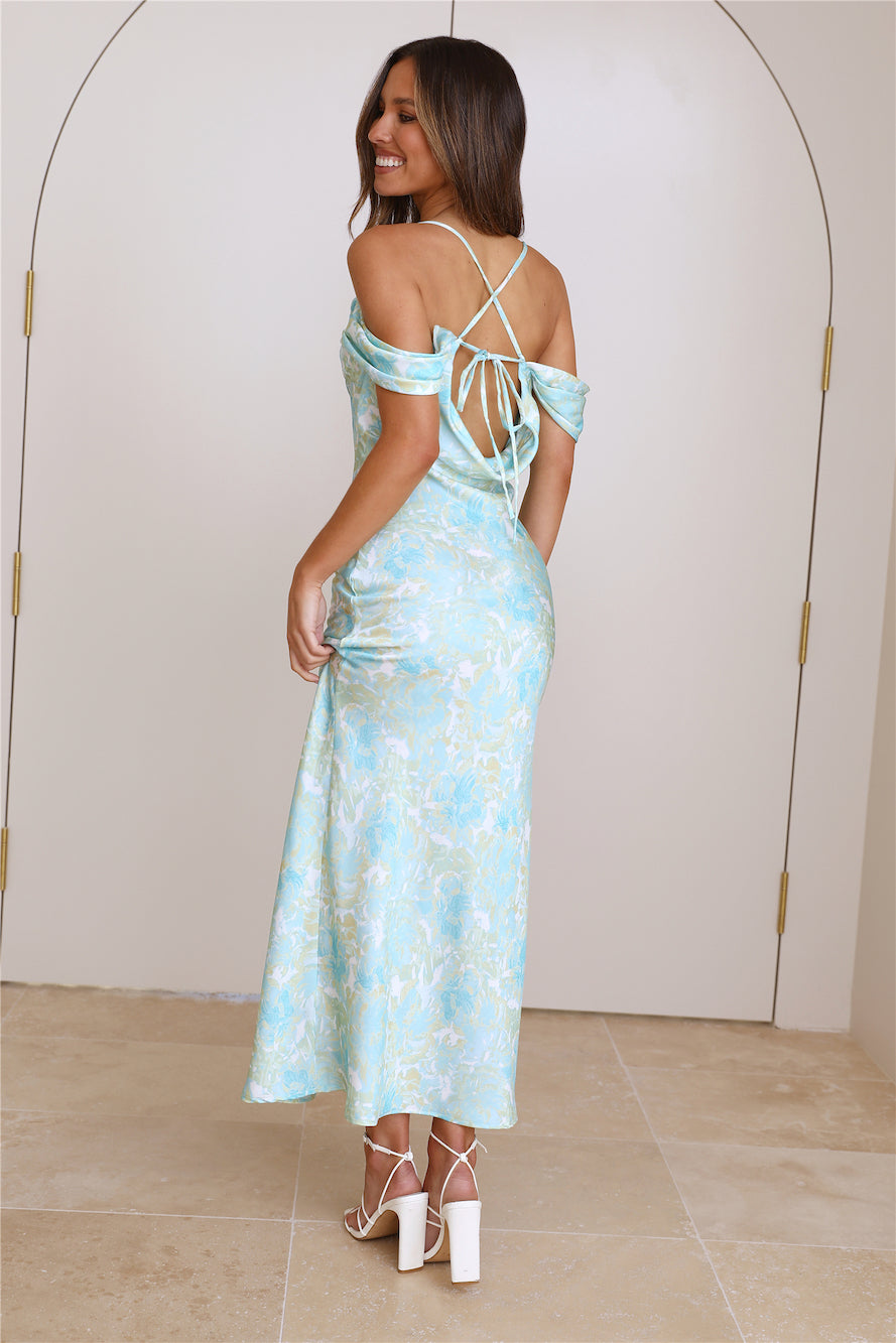 Feeling The Love Maxi Dress Green