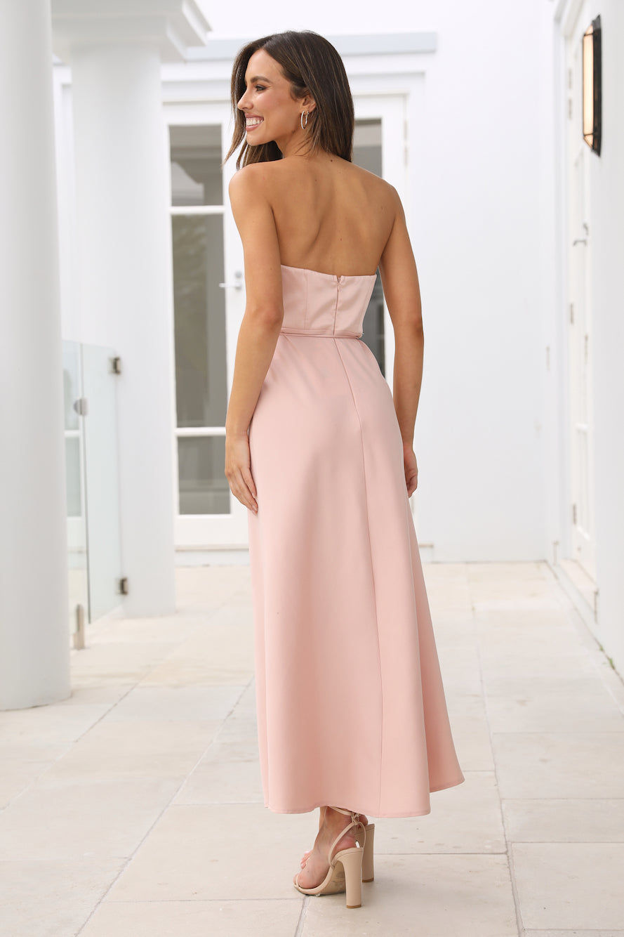 Dreamy Time Midi Dress Blush