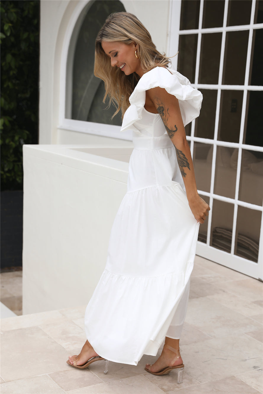 The Extra Girl Maxi Dress White