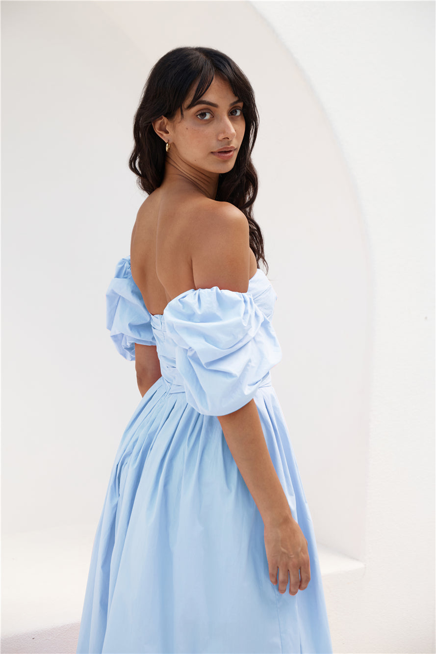 Birthday Picnic Maxi Dress Blue