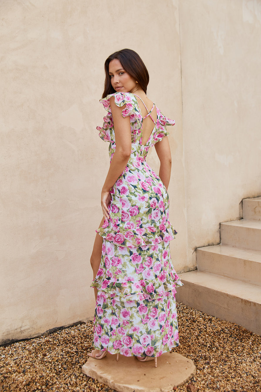 Truly Mesmerising Maxi Dress Pink