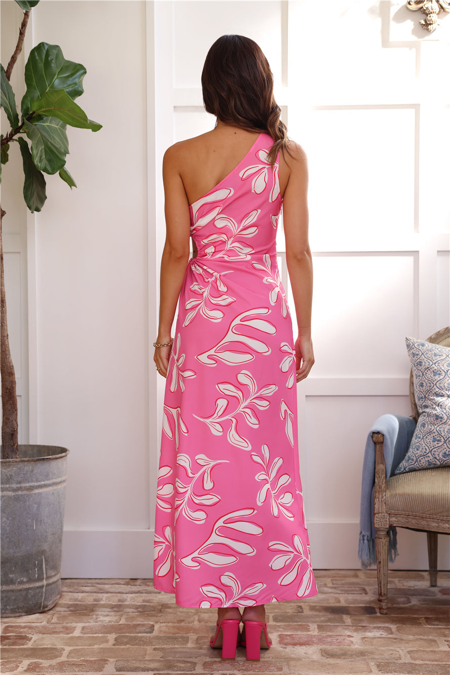 Fun Club Approved Maxi Dress Pink