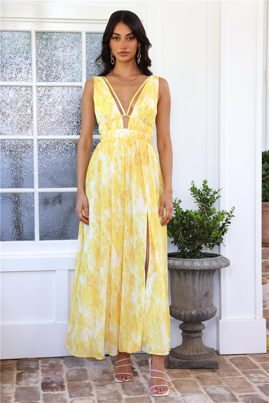 Styled By You Maxi Dress Yellow