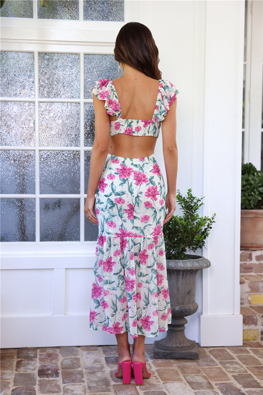 Let's Brunch Maxi Dress Beige