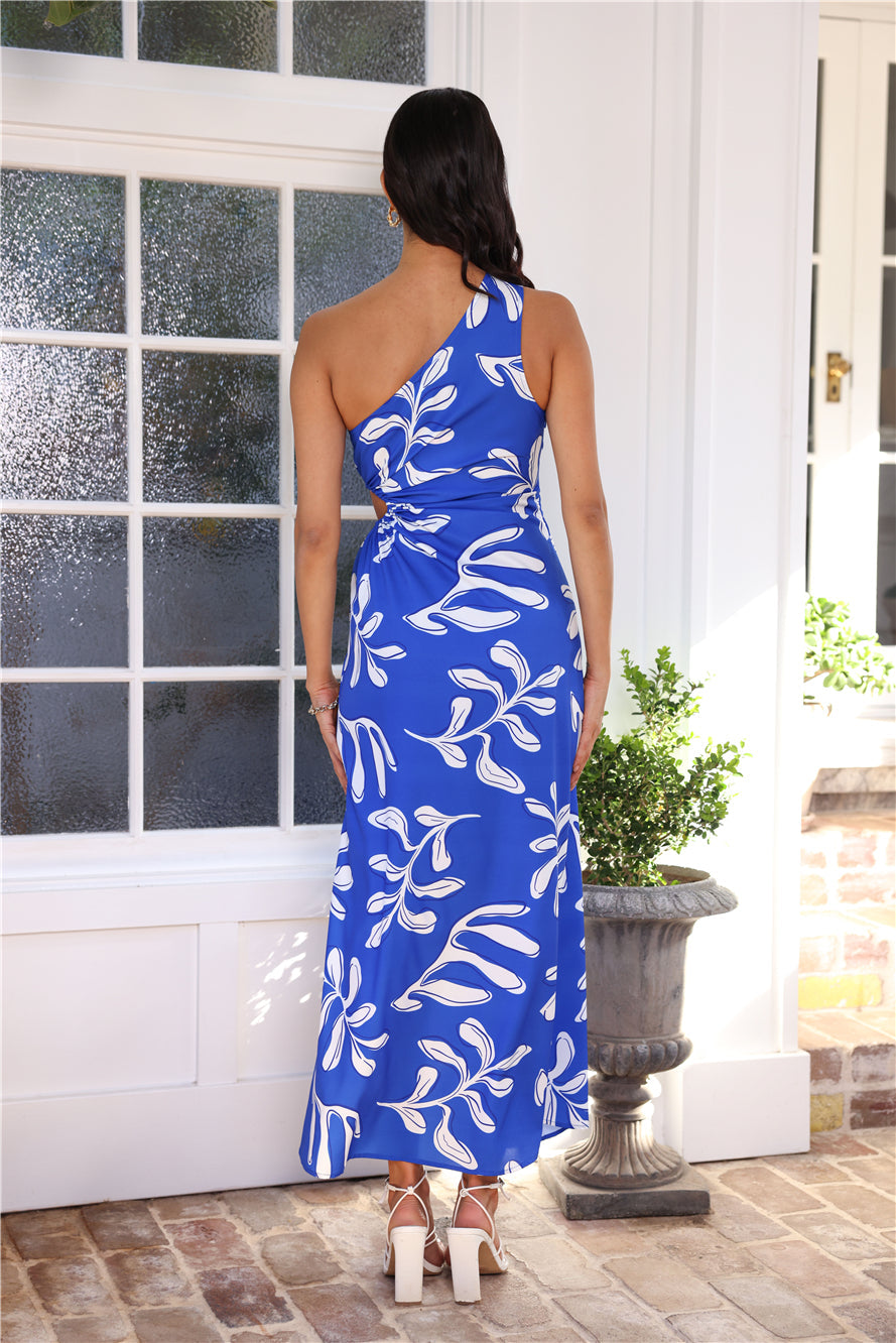 Fun Club Approved Maxi Dress Blue
