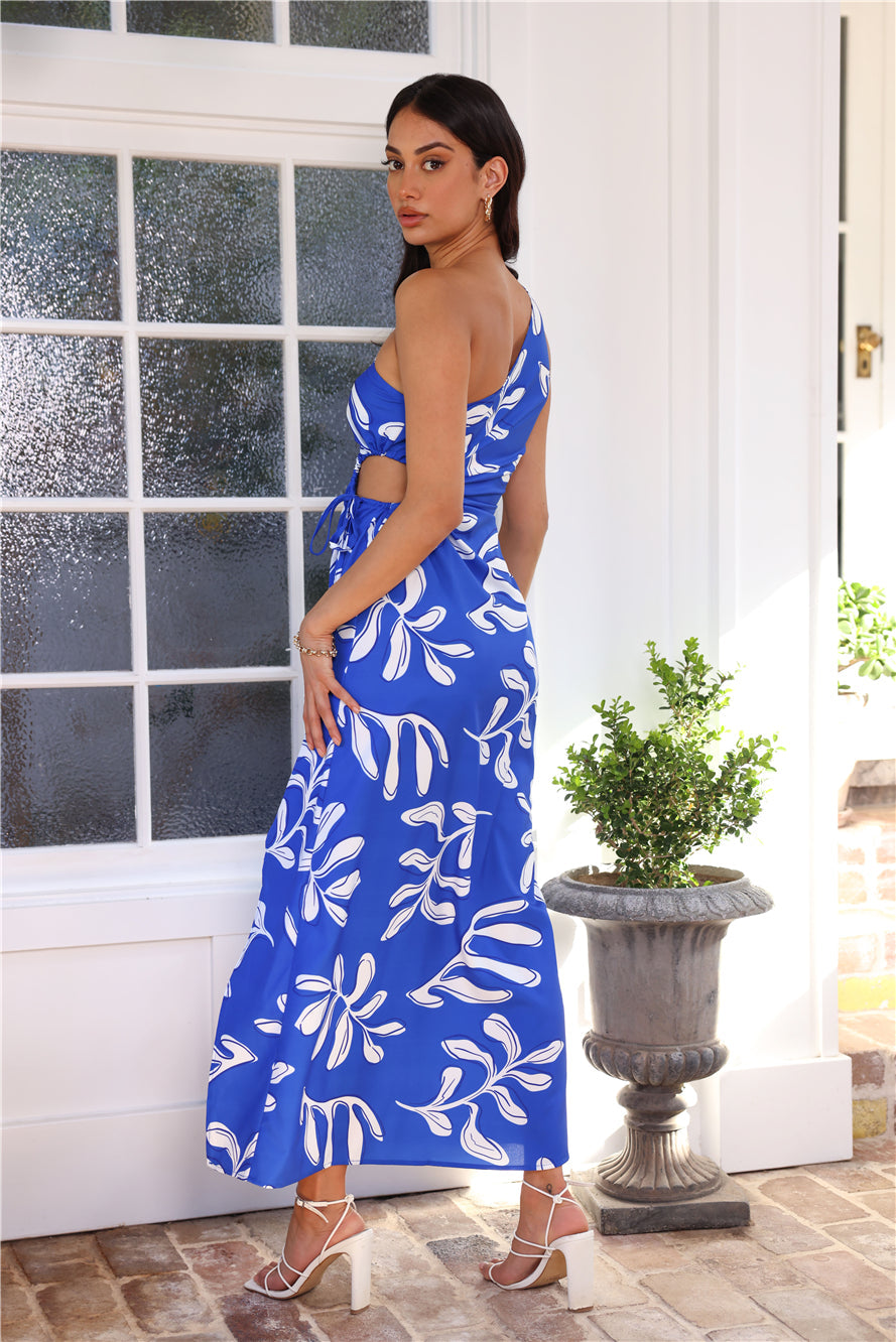 Fun Club Approved Maxi Dress Blue