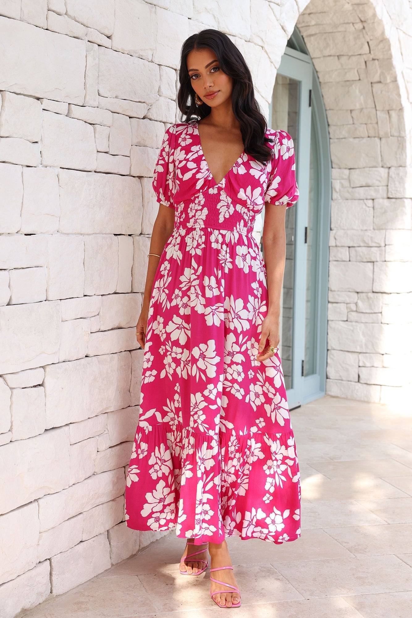 Five Star Style Maxi Dress Pink