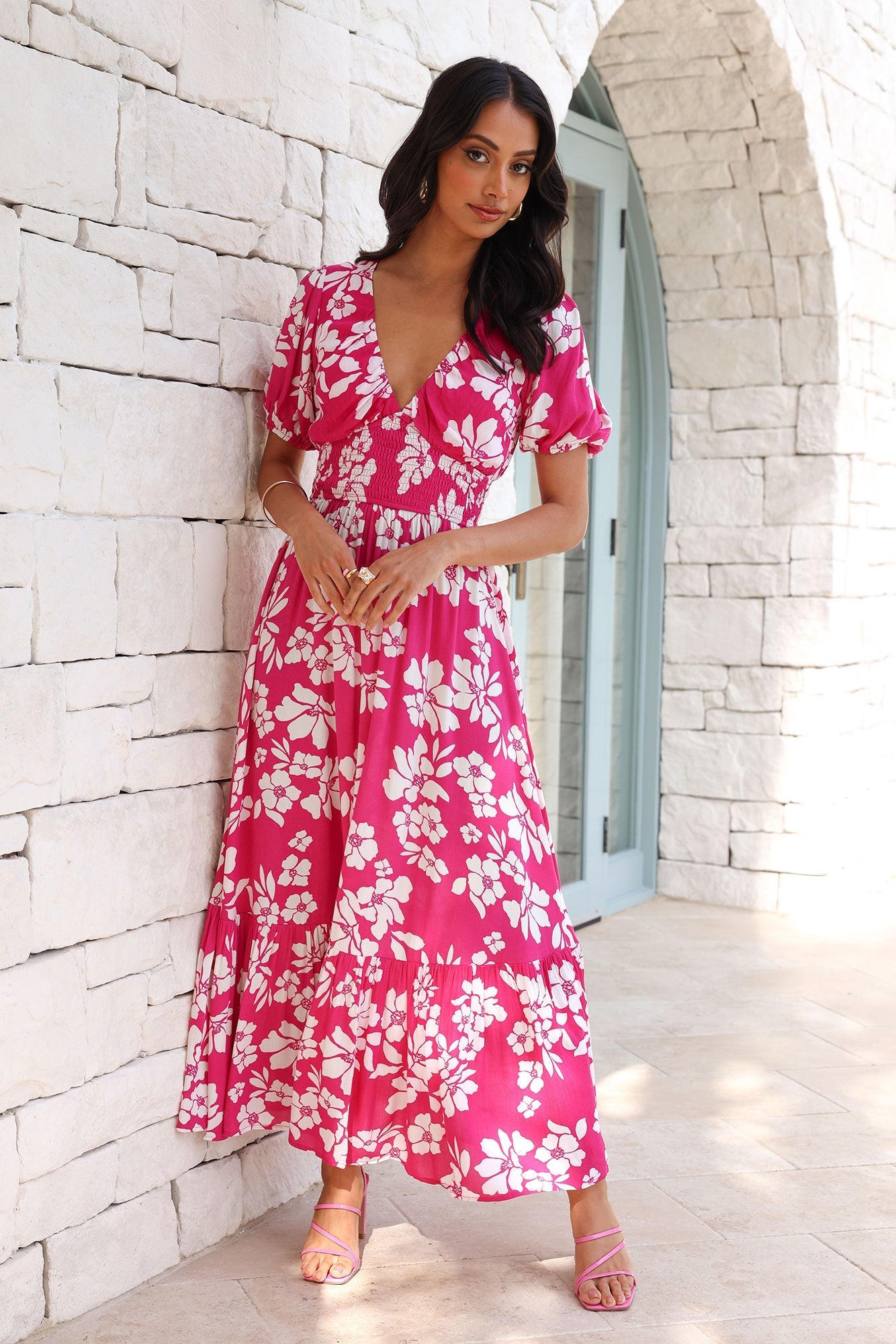 Five Star Style Maxi Dress Pink