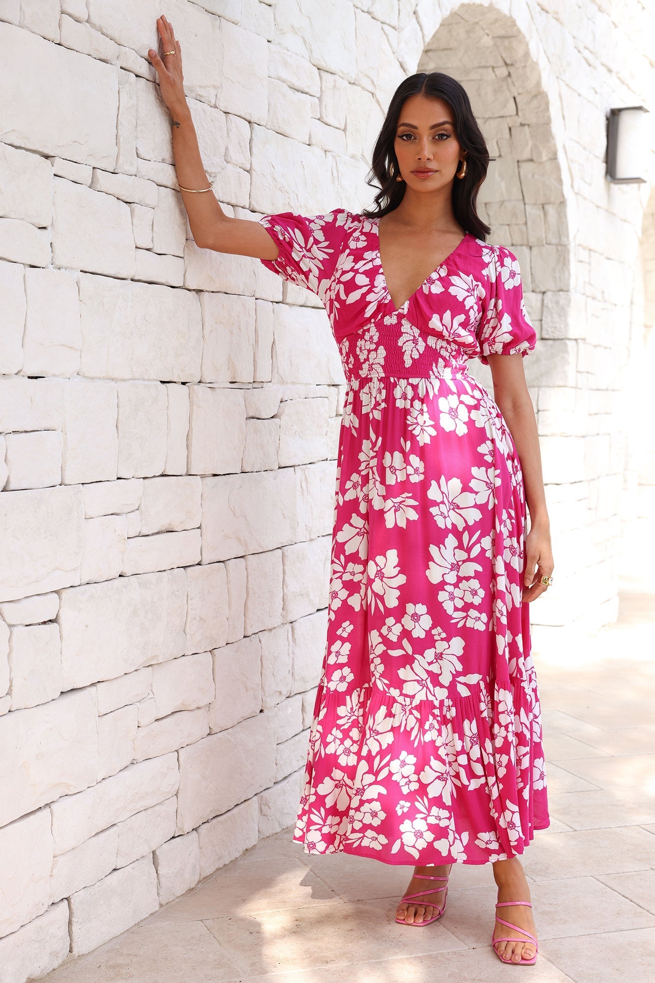 Five Star Style Maxi Dress Pink
