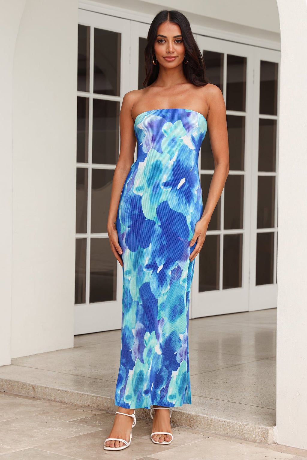 Keep Moving Forward Maxi Dress Blue