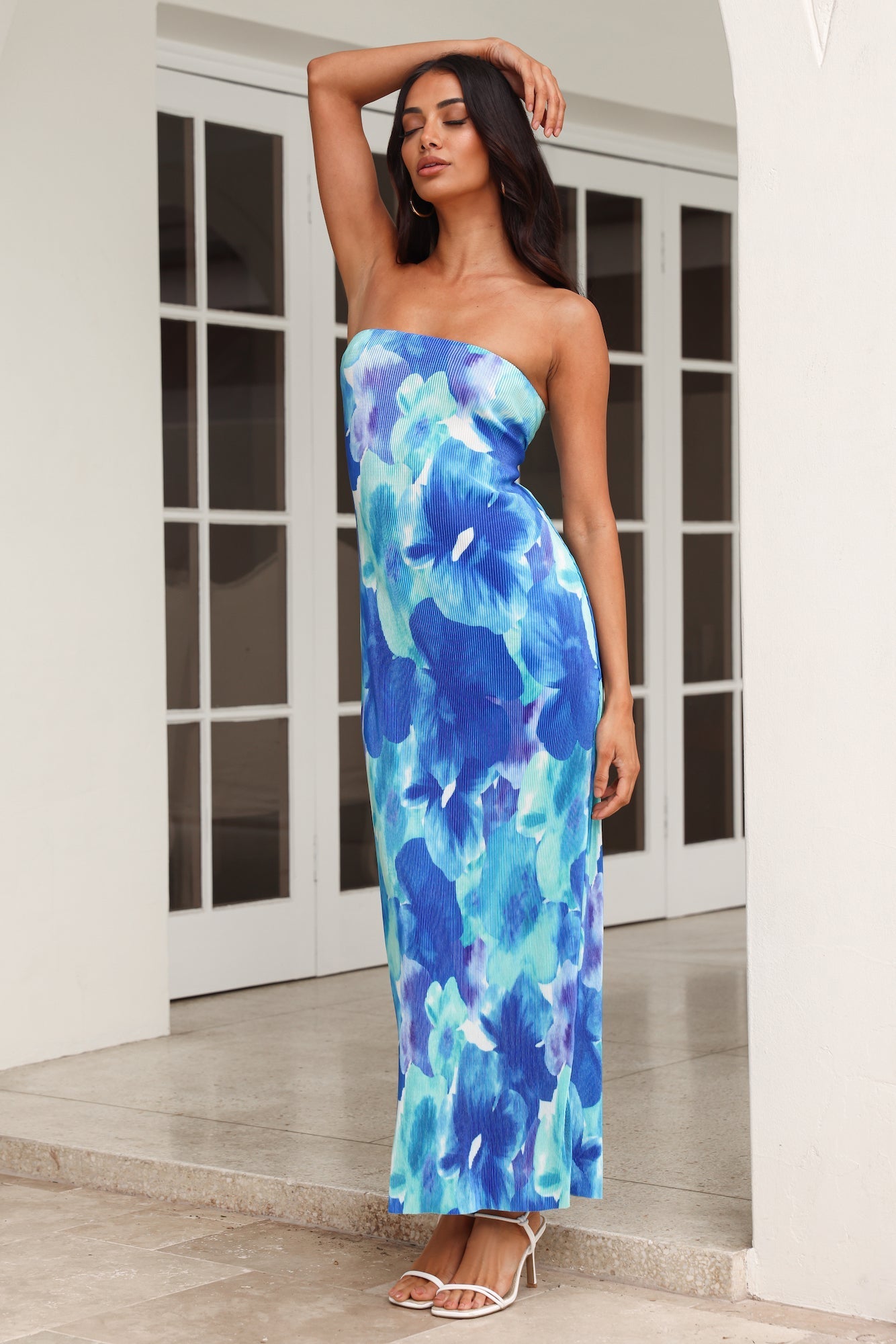 Keep Moving Forward Maxi Dress Blue