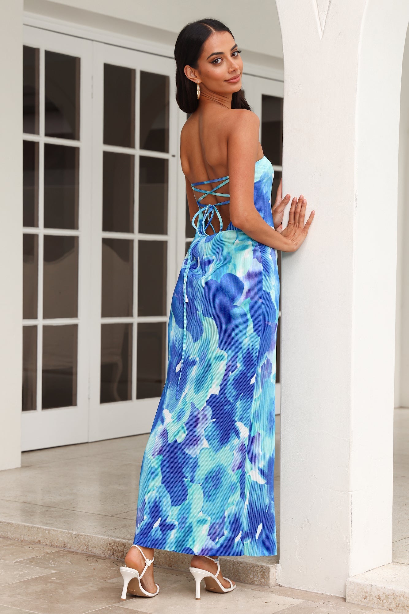 Keep Moving Forward Maxi Dress Blue