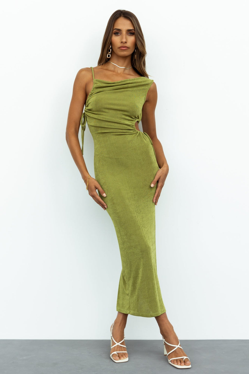 Turn The Lights Off Maxi Dress Green