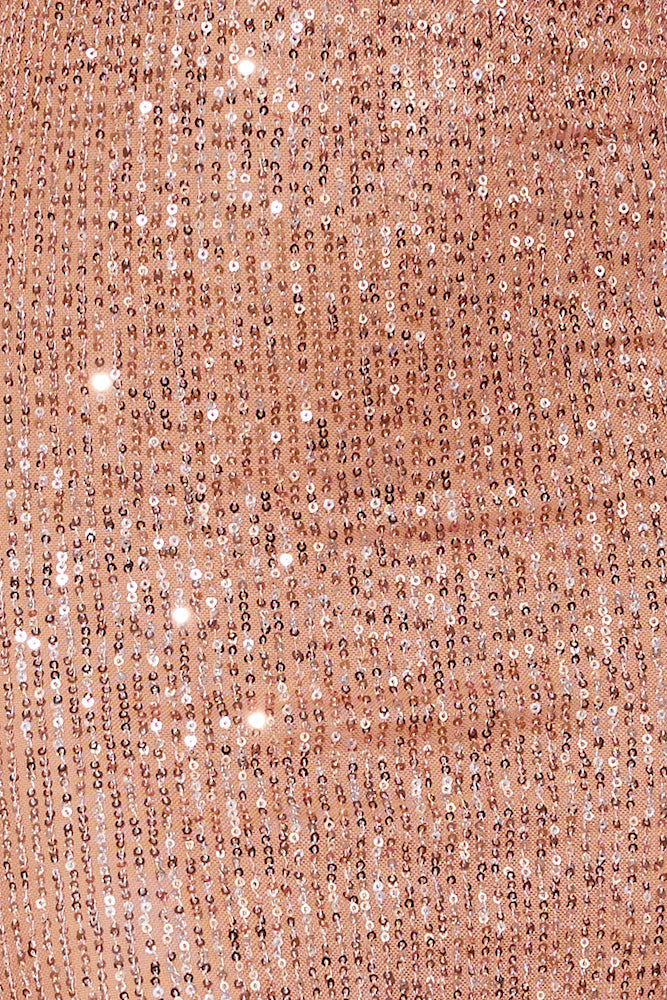 Midnight Fun Sequin Maxi Dress Gold