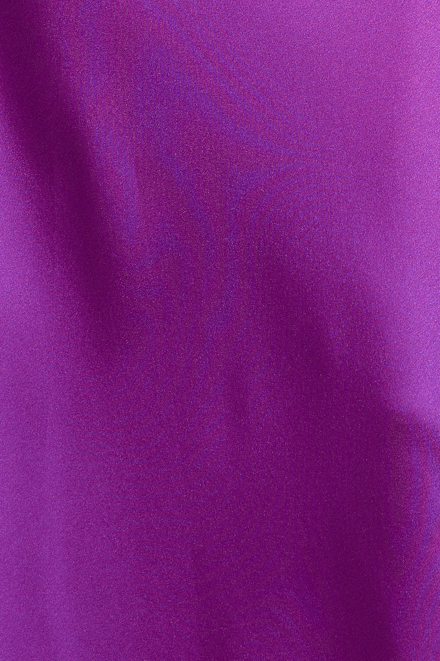 Curious Love Satin Maxi Dress Purple
