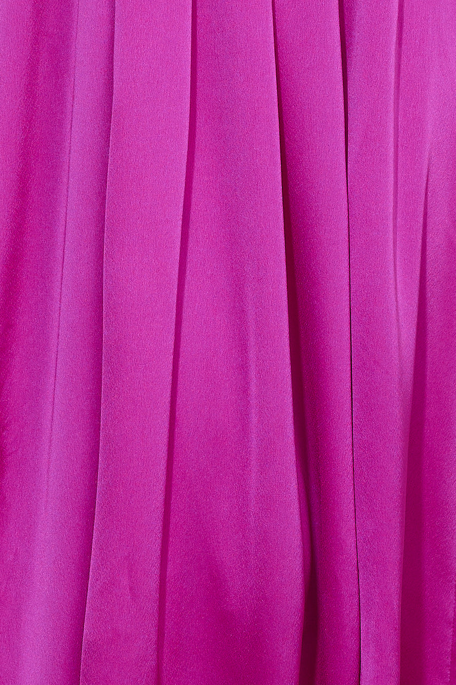 Early Mornings Satin Maxi Dress Purple