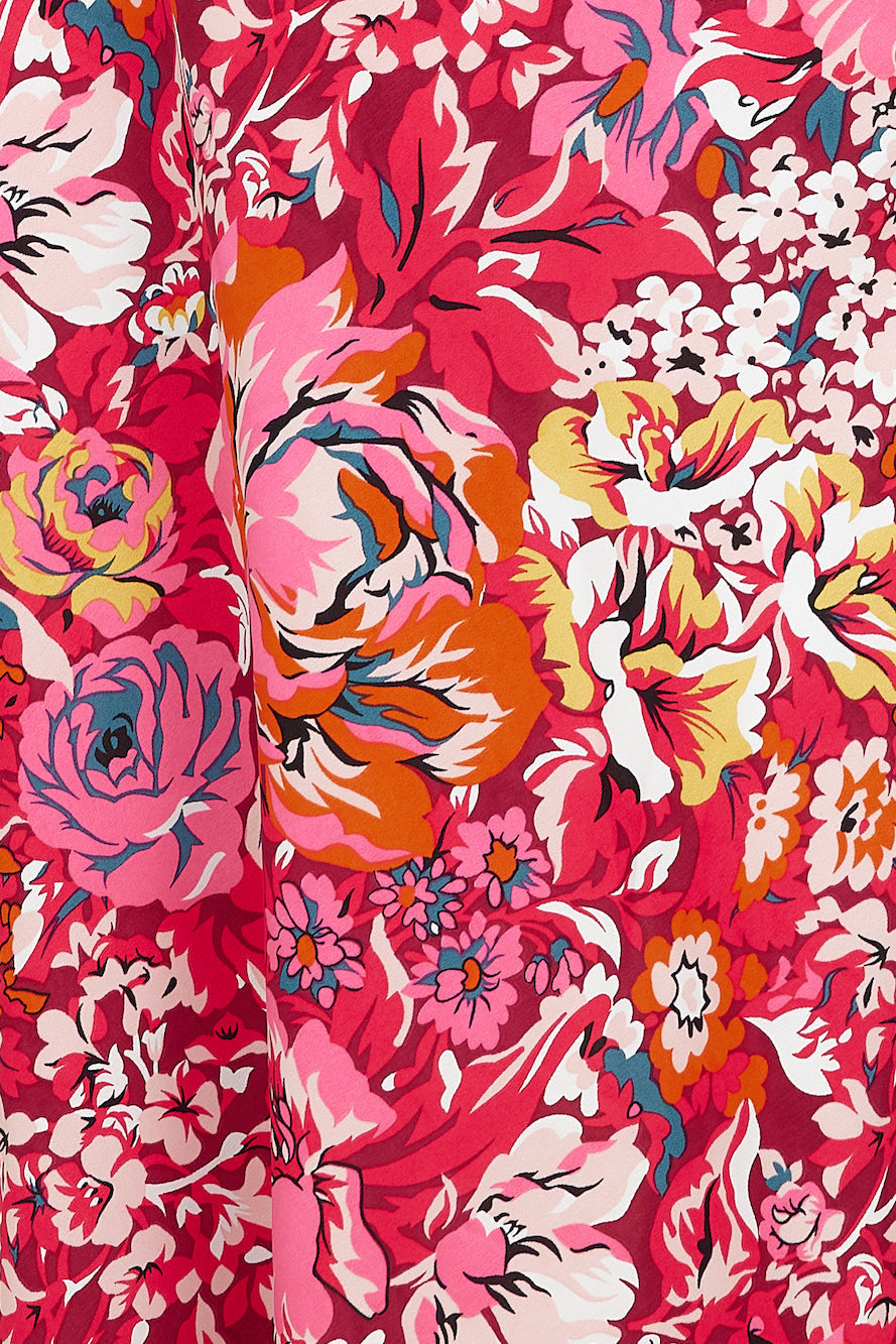 Brunch Run Midi Dress Red