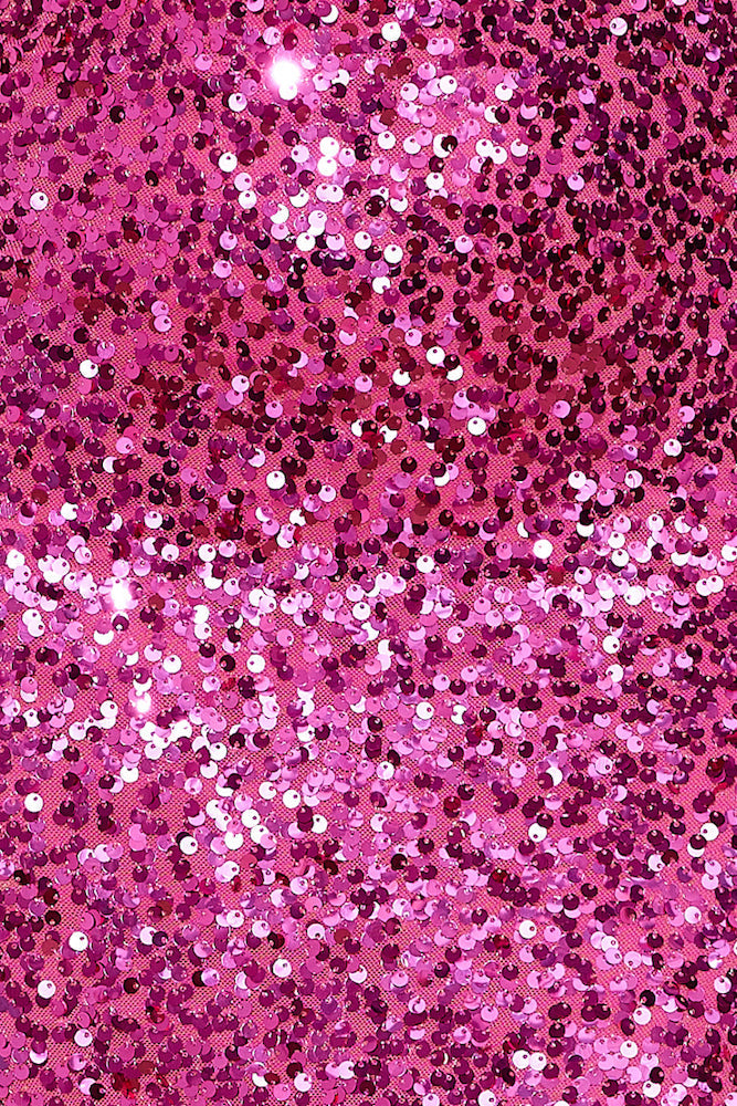 Bright Glimmer Sequin Midi Dress Pink