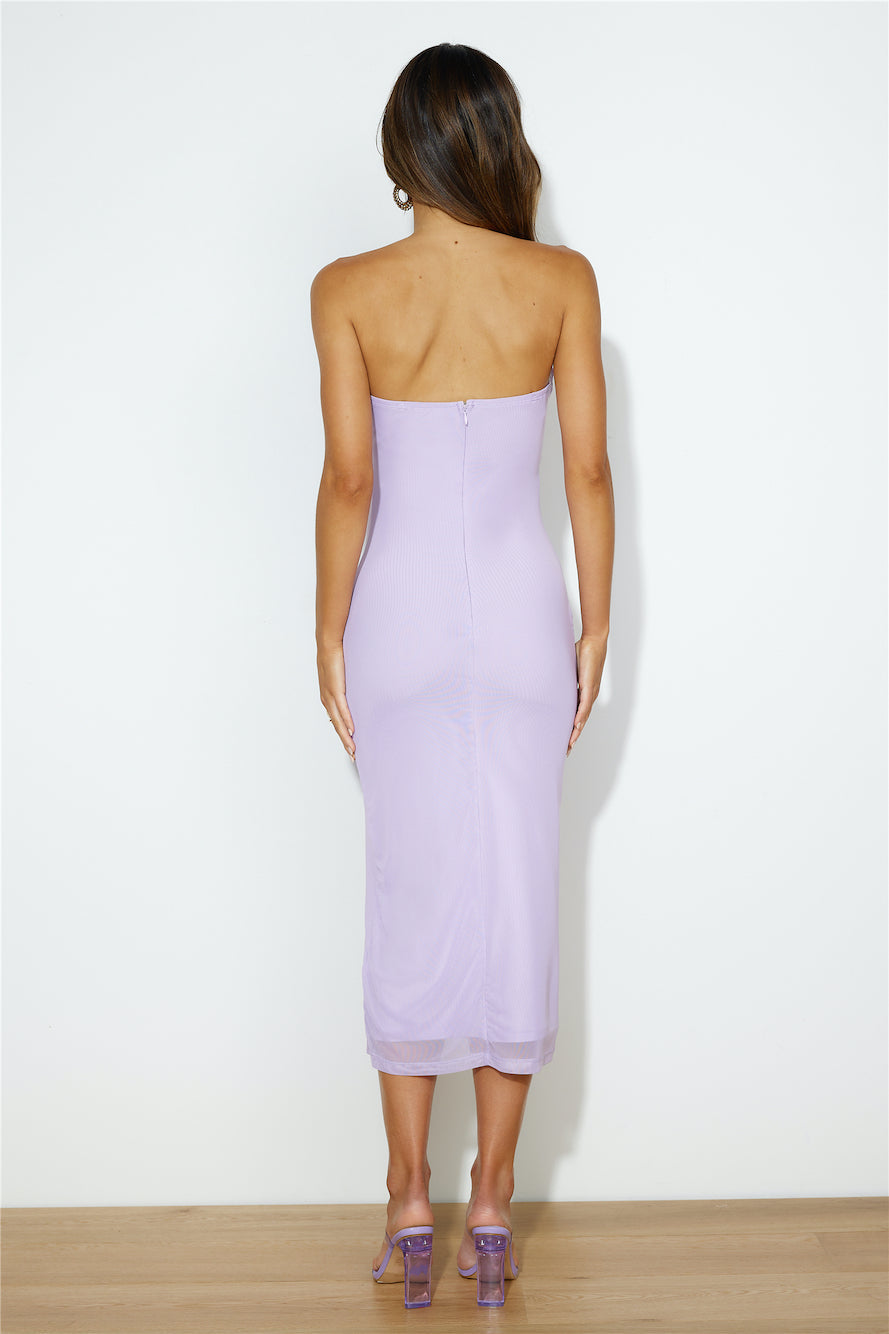 Dancing Out Midi Dress Lilac