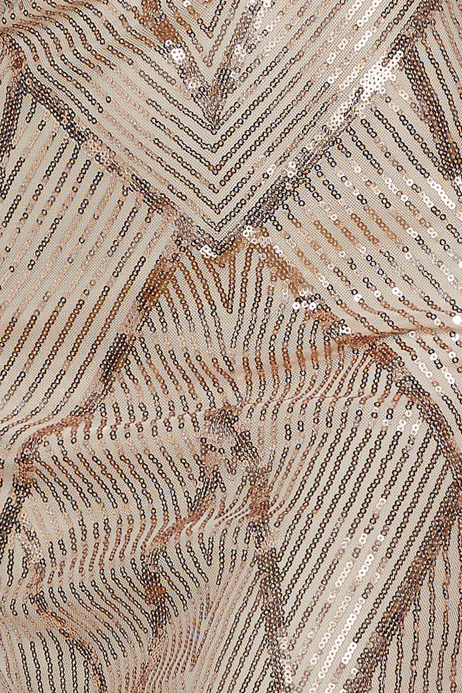 Glam Of All Sequin Maxi Dress Rose Gold