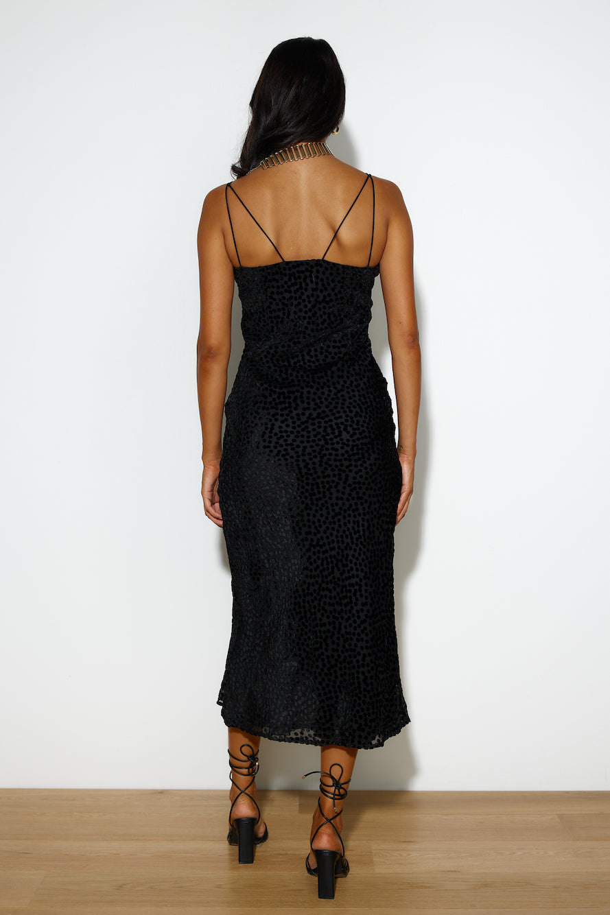 Textured Feels Maxi Dress Black