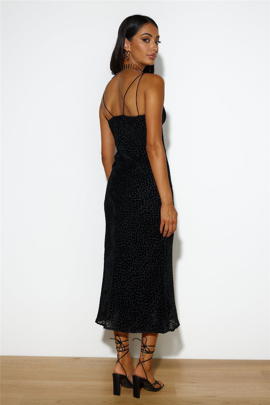 Textured Feels Maxi Dress Black