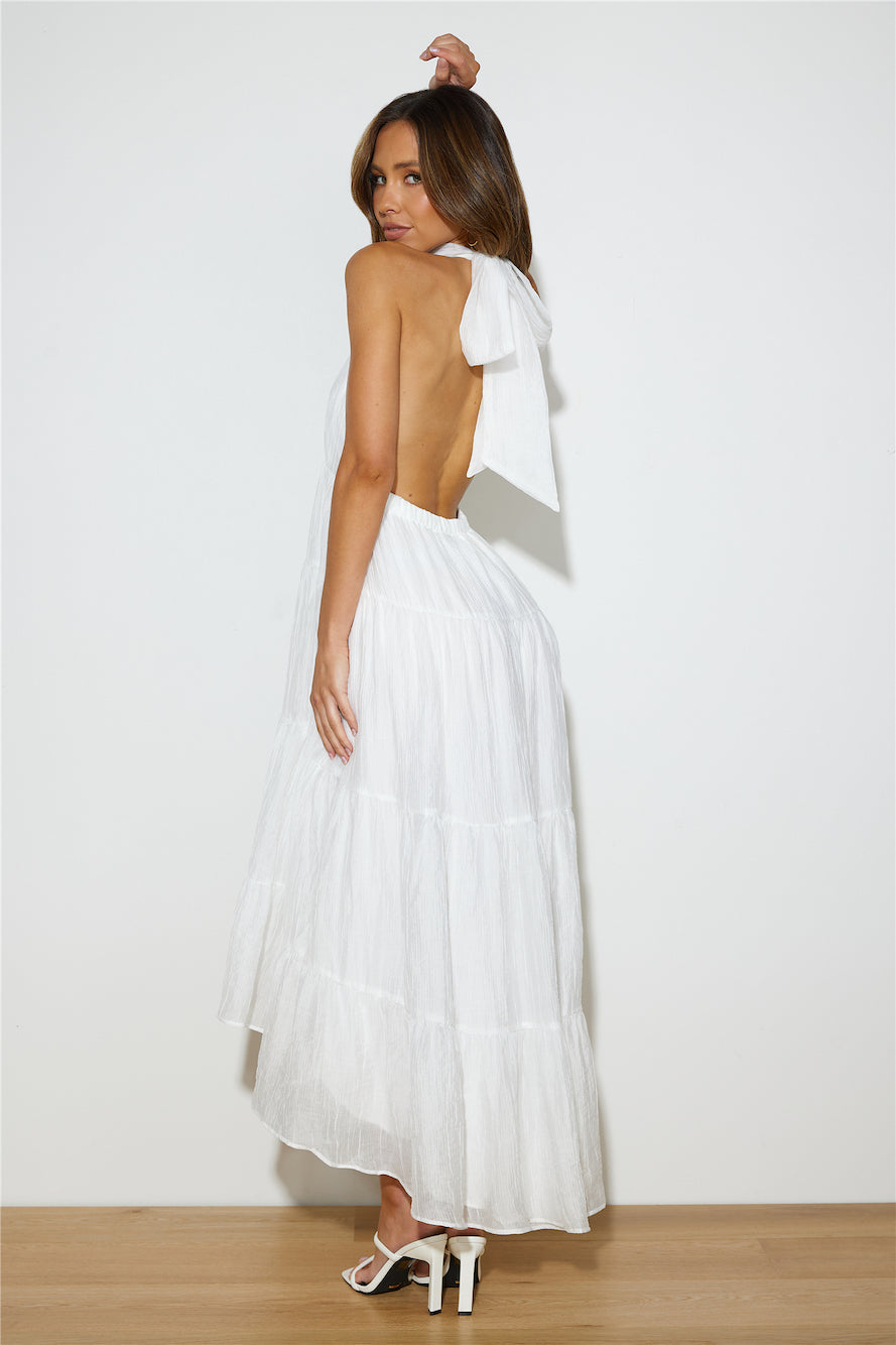 Entrance Is Yours Maxi Dress White