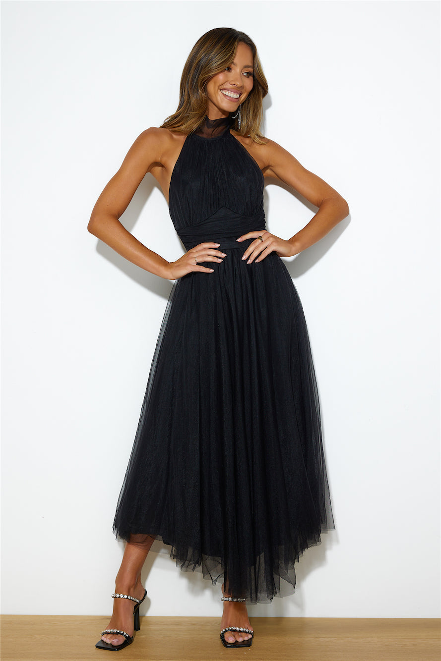 Tangled Up Maxi Dress Black