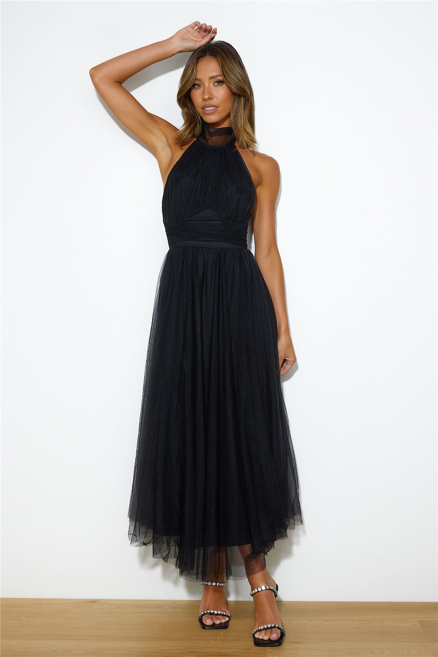 Tangled Up Maxi Dress Black