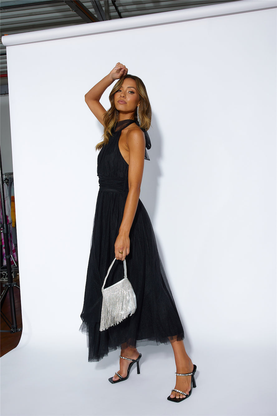 Tangled Up Maxi Dress Black