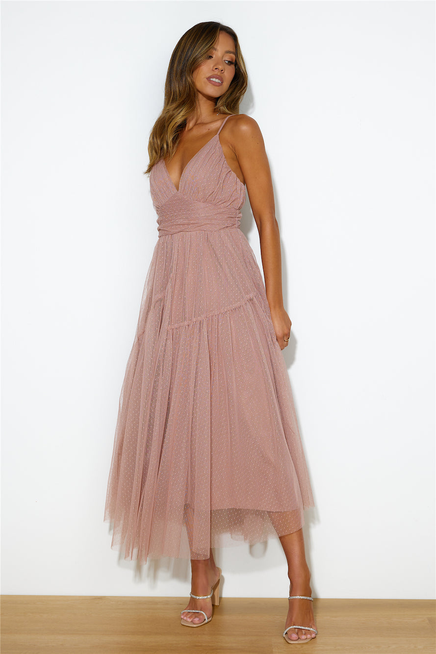 Be Seen In This Midi Dress Pink