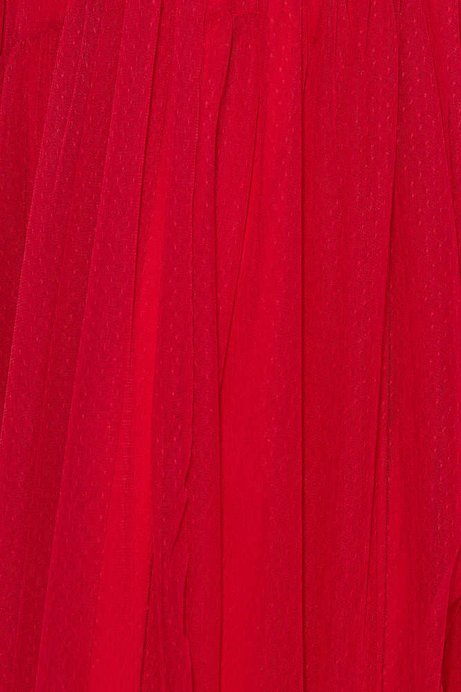 Be Seen In This Midi Dress Red