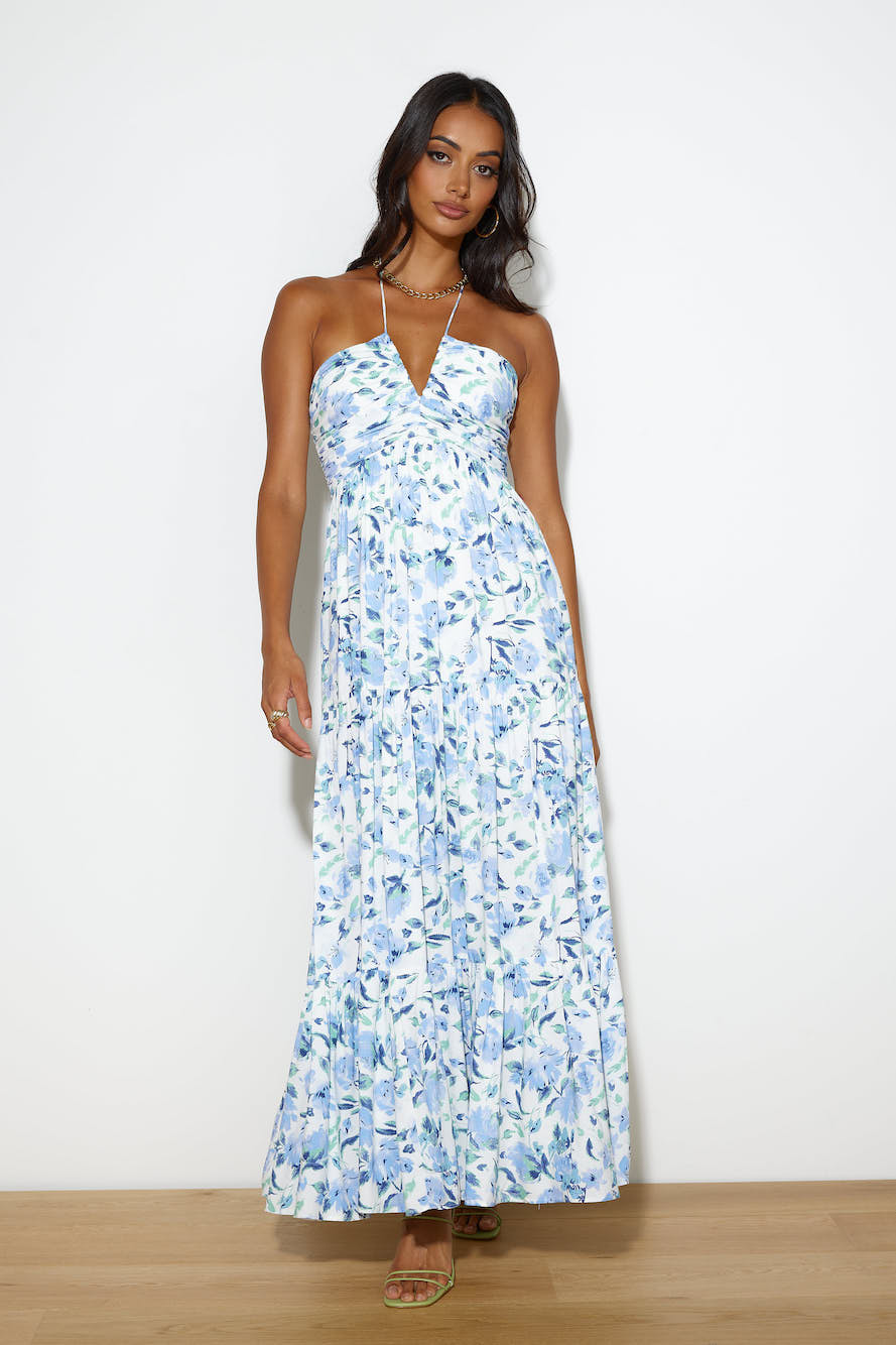 Feel Fresher Maxi Dress Blue