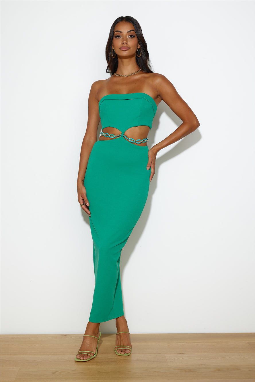Connect With Me Maxi Dress Green