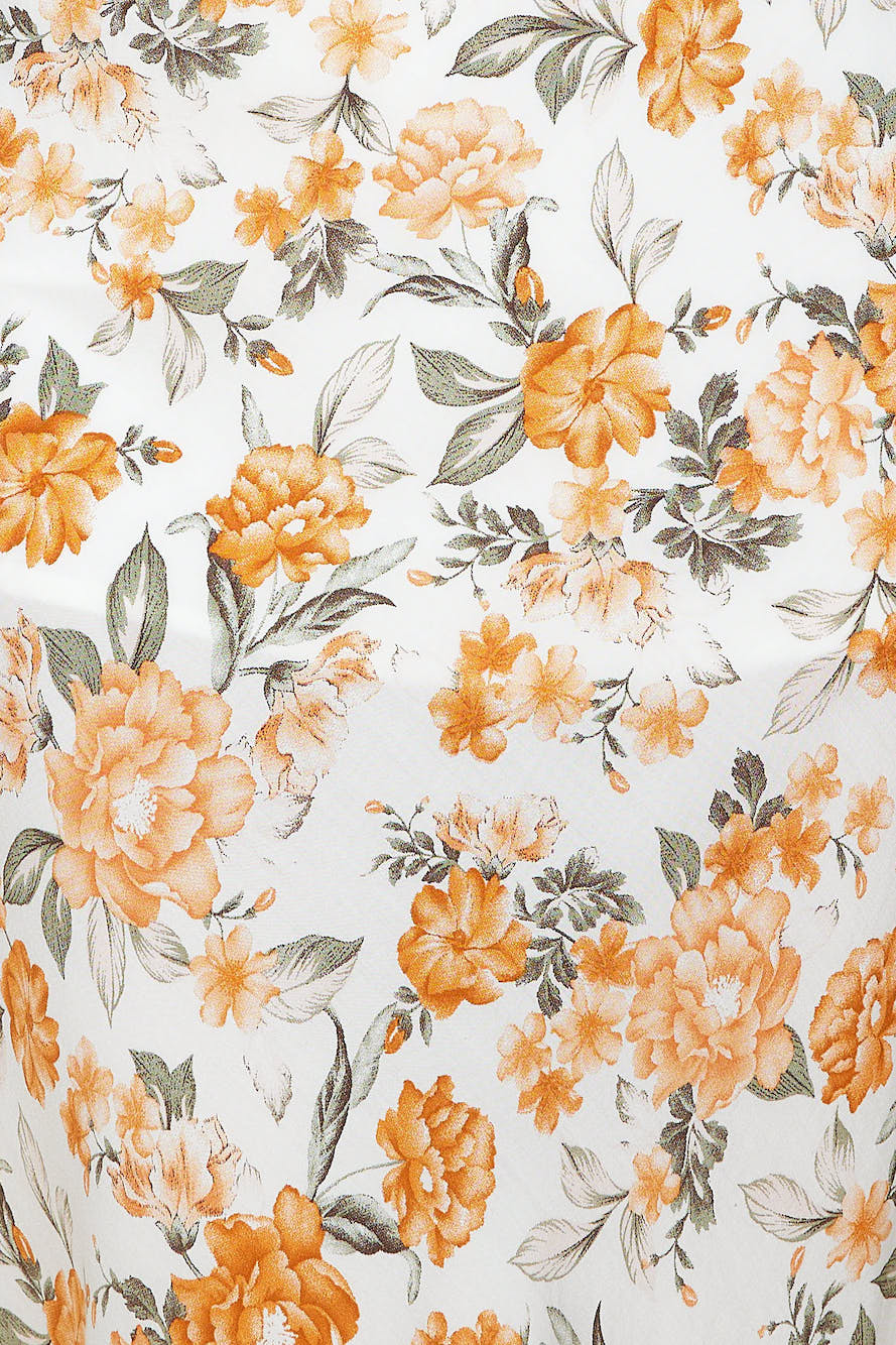 Blossom Love Maxi Dress Orange