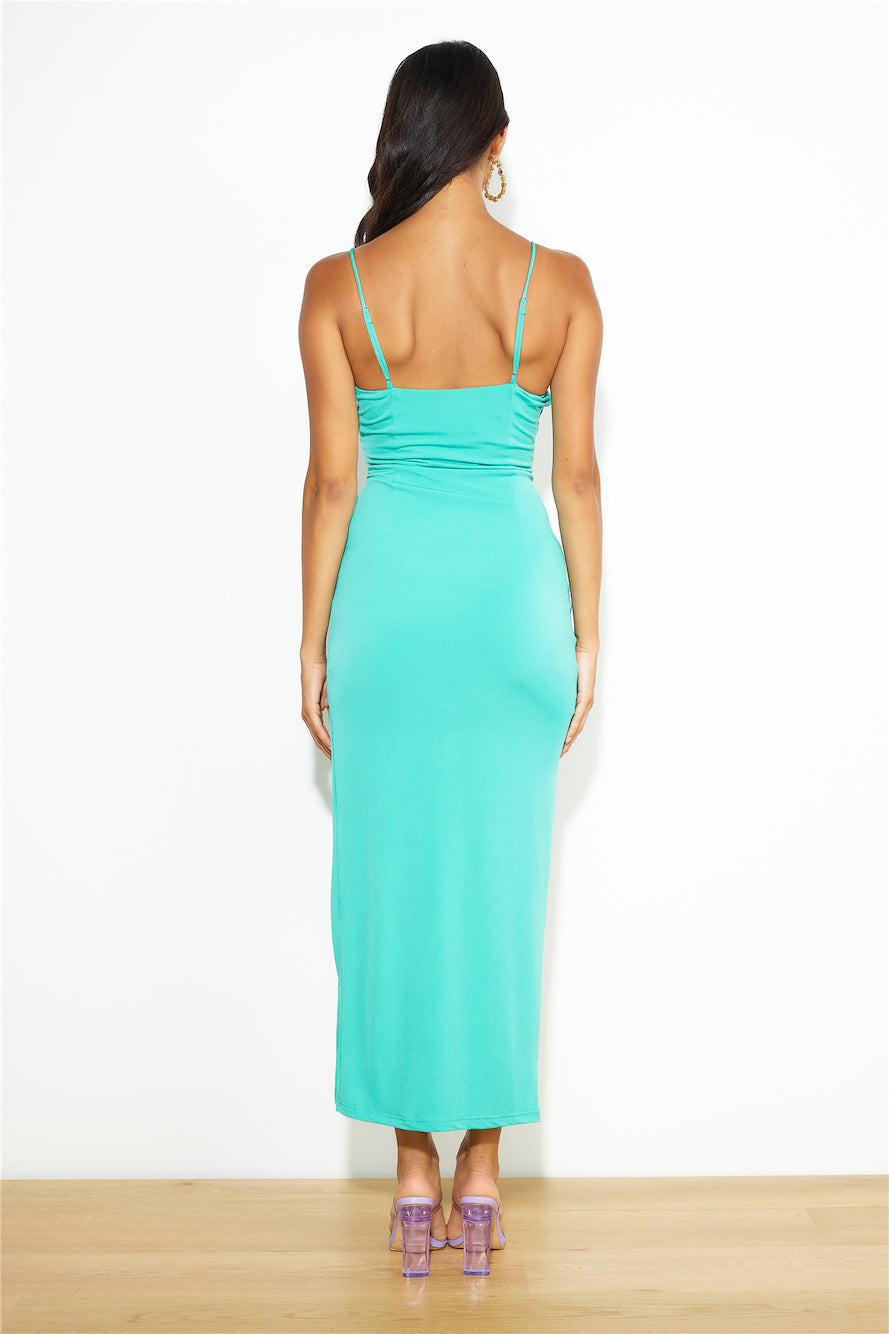 Love To Stare Maxi Dress Aqua
