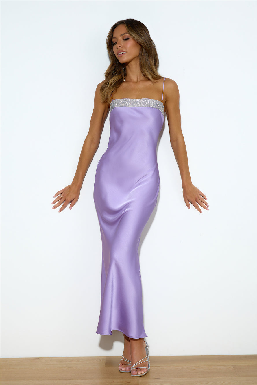 Touch Of Twinkle Maxi Dress Lilac