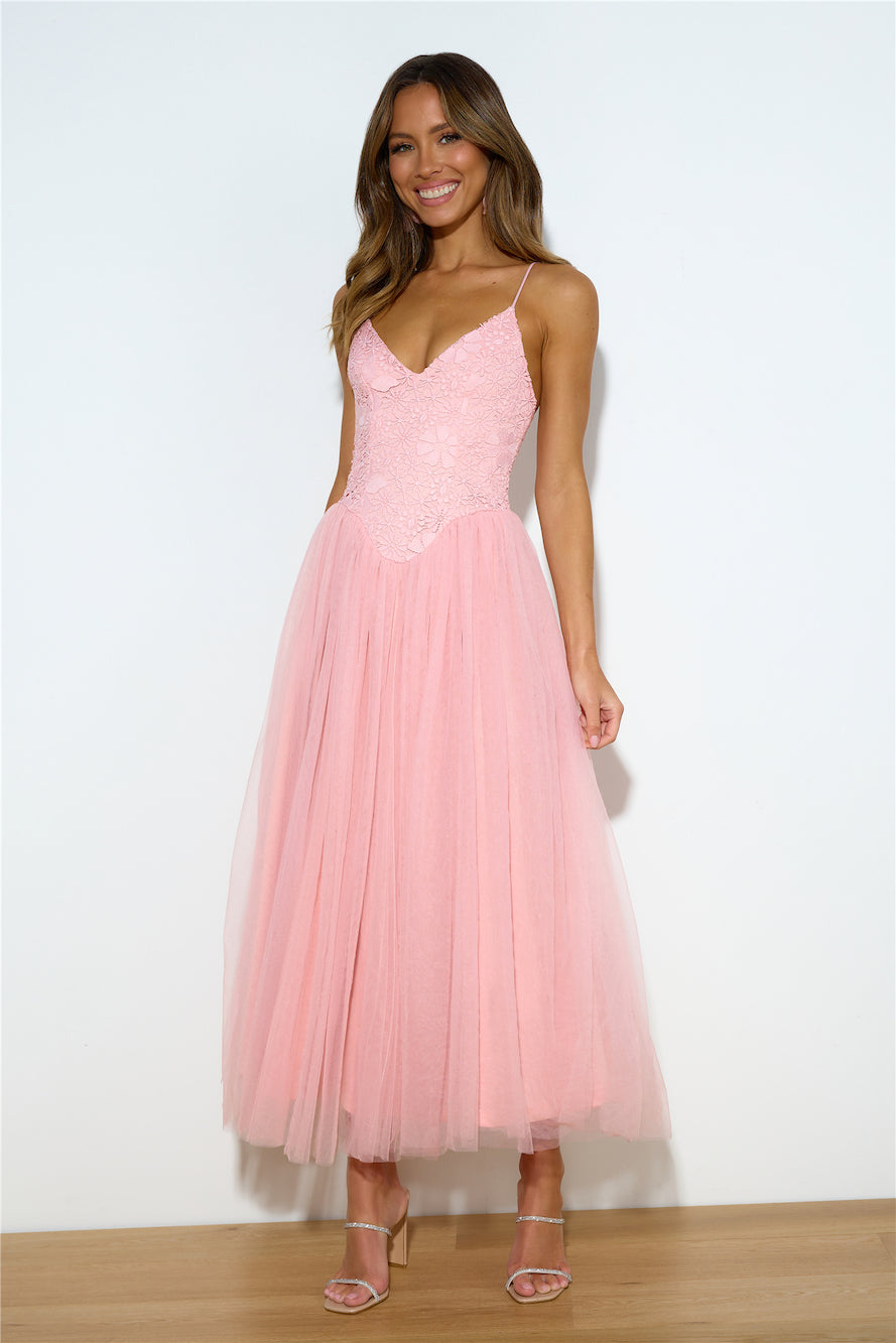 Amazing Love Midi Dress Pink