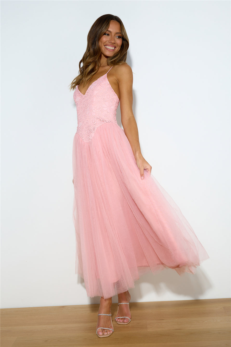 Amazing Love Midi Dress Pink