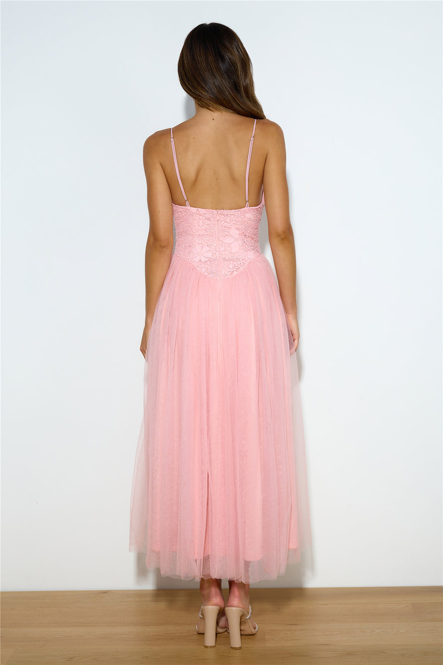 Amazing Love Midi Dress Pink