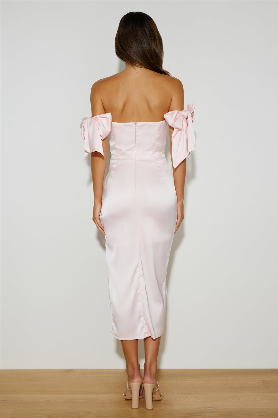 Enchanted Moment Midi Dress Blush