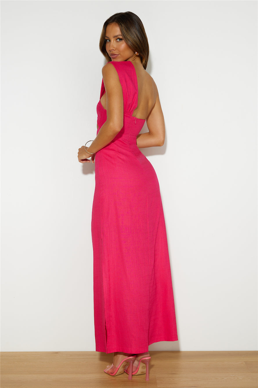 Be On Socials Maxi Dress Pink