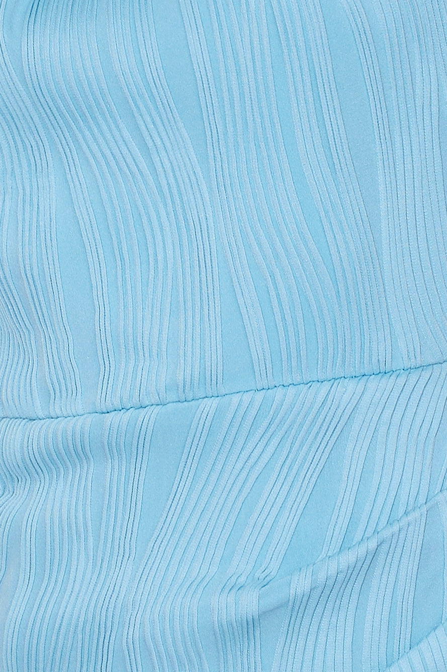 Beach Waves Midi Dress Blue