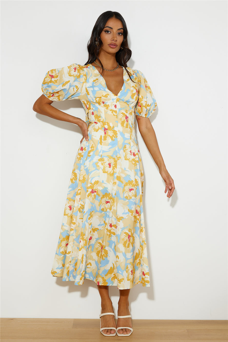 Daytime 'Fit Midi Dress Yellow