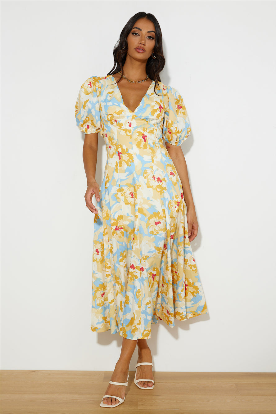 Daytime 'Fit Midi Dress Yellow