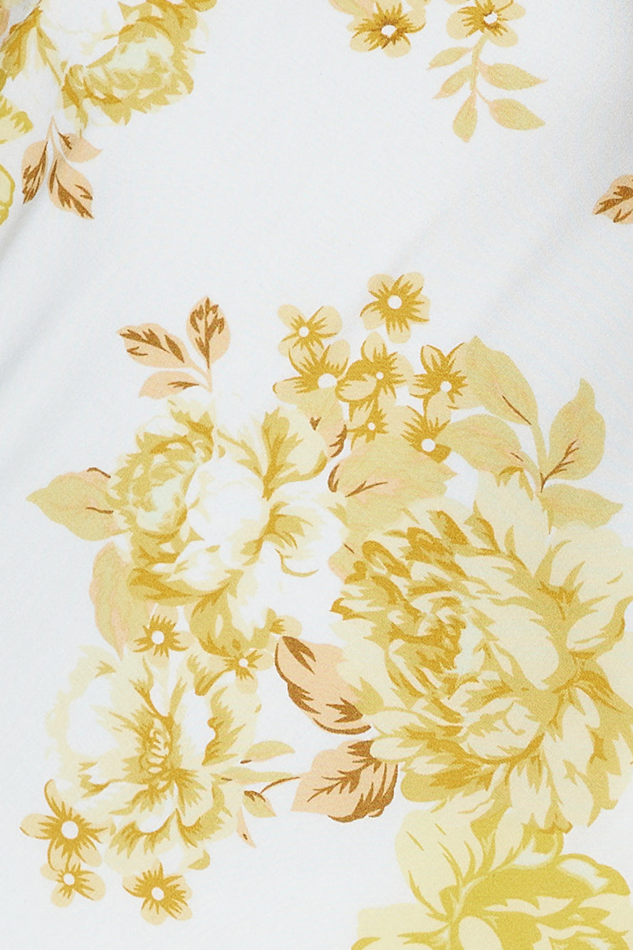 Sweetest Face Satin Maxi Dress Yellow