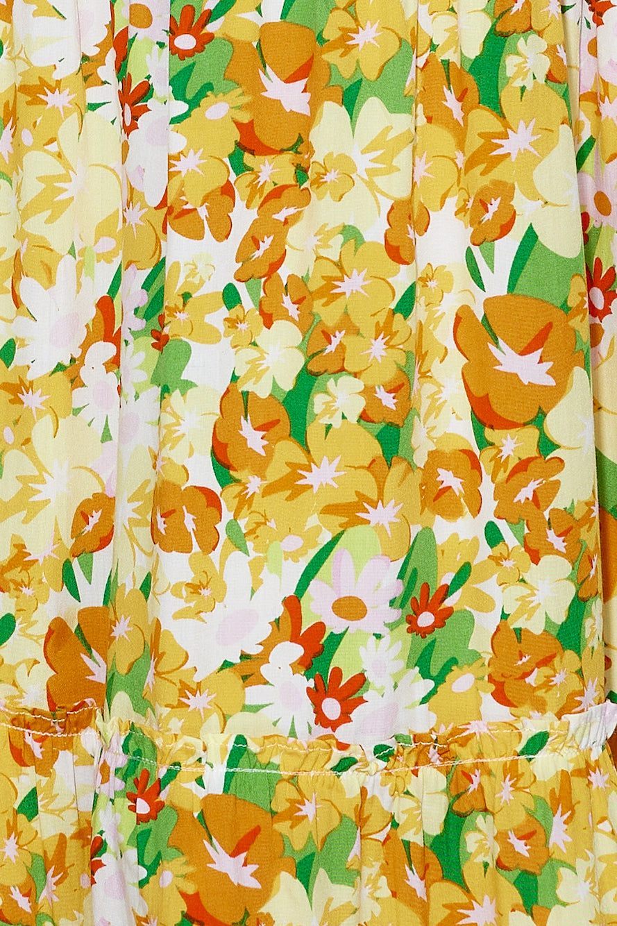 Sunset Pictures Maxi Dress Yellow