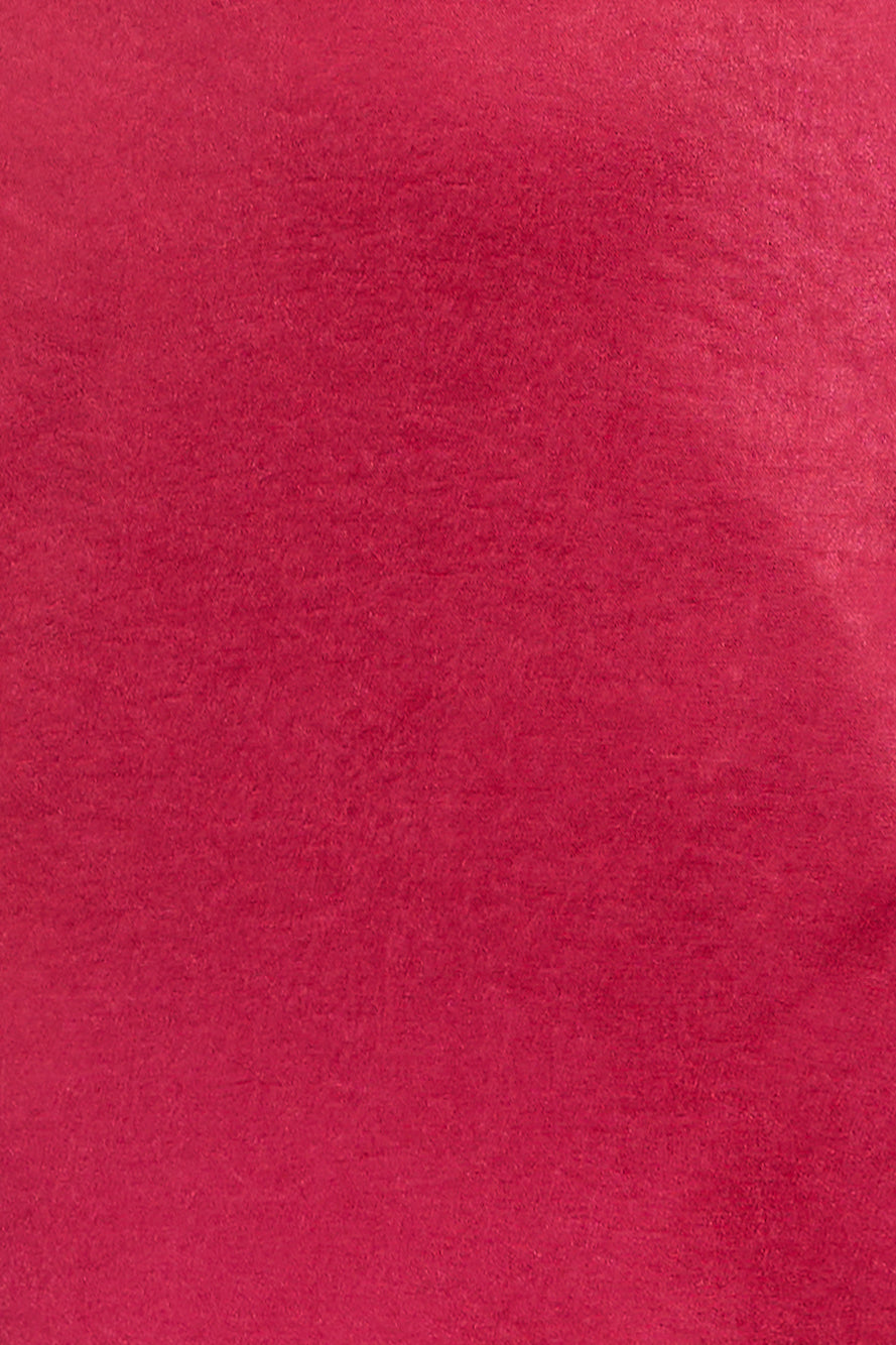 Bring The Romance Satin Maxi Dress Red